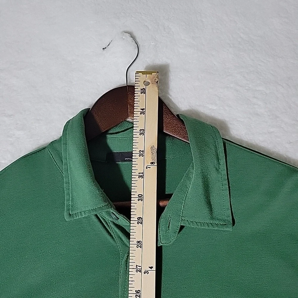 Ralph Lauren RLX Polo Shirt Mens XL Green Golf Performance Outdoor Hiking Sports